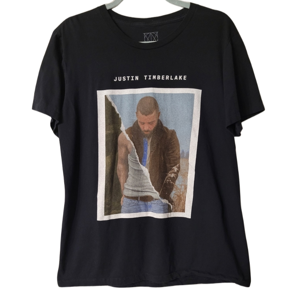 Justin Timberlake Concert T-Shirt Size Large Black